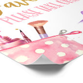 Poster Favors Spa Party Makeup Glamour Girl Birthday (Coin)