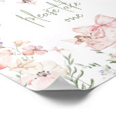 Poster Favors Whimsical Fairy First Birthday Wildflower (Coin)