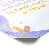 Poster Favour d'anniversaire de sirène sous la mer (Coin)
