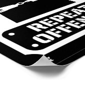 Poster "FB JAIL INMATE" drôle de détenu (Coin)