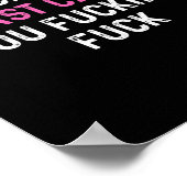 Poster Fck Cancer du sein Amusants Sensibilisation au can (Coin)