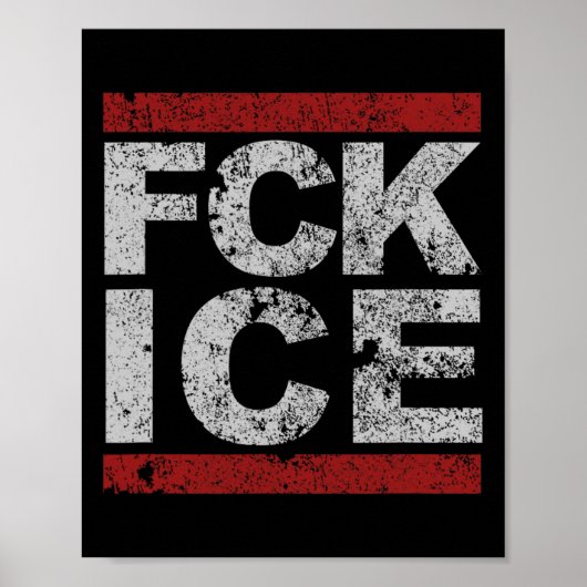 Poster Fck Ice déprimé (Devant)