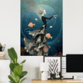 Poster *~* FD2 15  Water Goddess Fantasy Sea Mermaid  (Bureau à domicile)