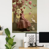 Poster *~* FD2 22 Surreal  Bird  Flowers Rabbit Fantasy (Bureau à domicile)