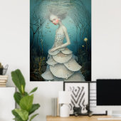 Poster *~* FD2 3 Déesse de l'Eau Fantastique Mer Sirène (Bureau à domicile)