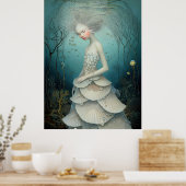 Poster *~* FD2 3 Déesse de l'Eau Fantastique Mer Sirène (Cuisine)
