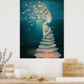 Poster *~* FD2 5 Déesse de l'Eau Fantastique Mer Sirène (Cuisine)