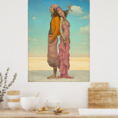 Poster *~* FD2 Amour Rétro Romantique Boho Couple 22 (Cuisine)