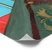 Poster *~* FD2 Automne Fille Automne Retro Fleur Casquett (Coin)