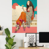 Poster ^~* FD2 Bohème Bohème Cocktail Glam Femme 13 (Bureau à domicile)