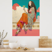 Poster ^~* FD2 Bohème Bohème Cocktail Glam Femme 13 (Cuisine)