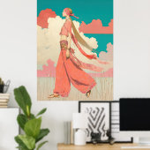 Poster ^~* FD2 Bohème Bohème Cocktail Glam Femme 8 (Bureau à domicile)