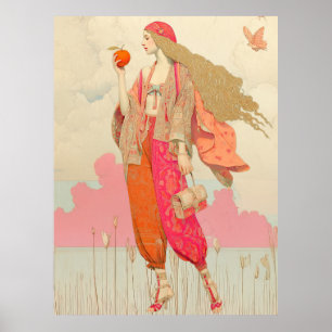 Poster ^~* FD2 Boho femme Apple Butterfly 10
