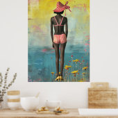 Poster *~* FD2 Bold Déesses noires tropicales 35 (Cuisine)