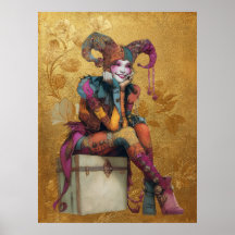 FD2 Circus Clown Art 2 Vintage Retro Carnival art