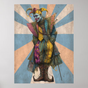 Poster FD2 Circus Clown Art 9 Vintage Retro Carnival art