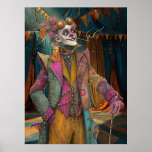 Poster FD2 Circus Clown Art Vintage Retro Carnaval 18