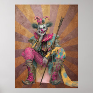 Poster FD2 Circus Clown Art Vintage Retro Carnival art 6