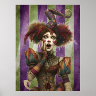 Poster FD2 Cirque Clown Art Vintage Retro Carnaval 15
