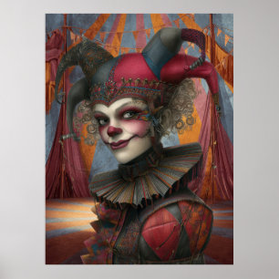 Poster FD2 Cirque Clown Art Vintage Retro Carnaval 17