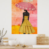 Poster *~* FD2 Déesses noires tropicales dynamiques 7 Cas (Cuisine)