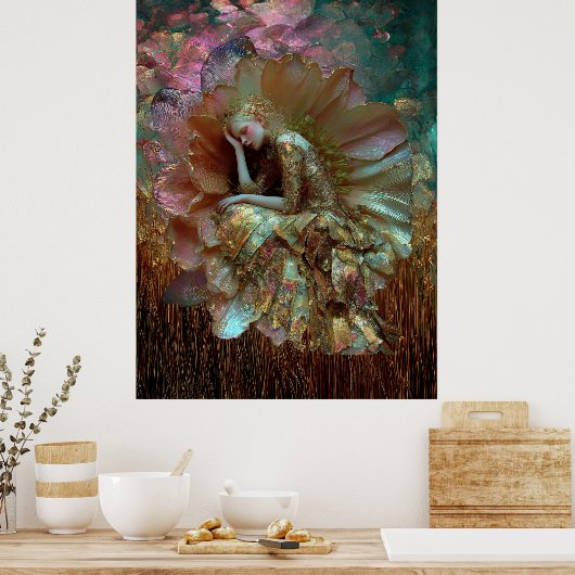 Poster - FD2 Dreamy Enchanting Fantasy Muse Iridescent 11 (Cuisine)