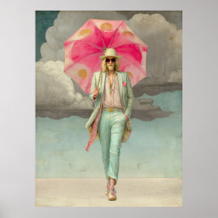 Poster FD2 Eclectique Colorful Boho MAN Parapluie 14