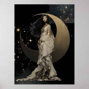 Poster FD2 Enchanted 15  Crescent Moon Goddess
