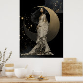 Poster FD2 Enchanted 15  Crescent Moon Goddess (Cuisine)