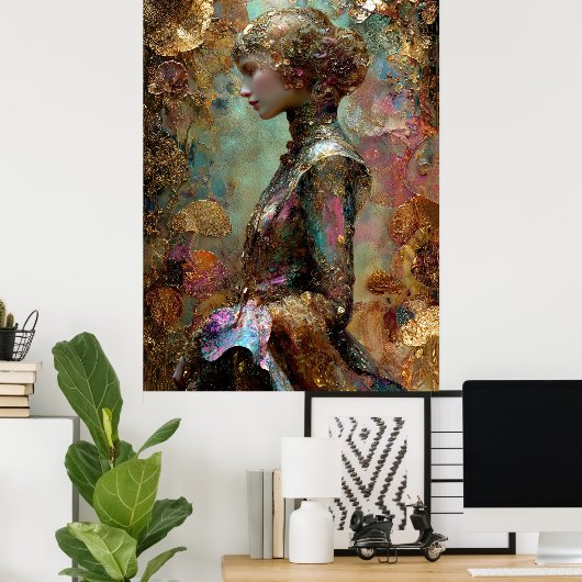 Poster - FD2 Enchanting Fantasy Dreamy Muse Iridescent 1 (Bureau à domicile)