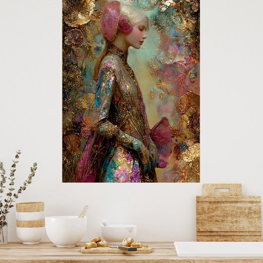 Poster - FD2 Enchanting Fantasy Dreamy Muse Iridescent 2 (Cuisine)