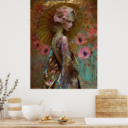 Poster - FD2 Enchanting Fantasy Dreamy Muse Iridescent 4 (Cuisine)