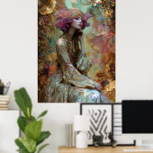 Poster - FD2 Fantastique Fantaisie Rêveuse Muse Iridescen (Bureau à domicile)