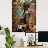 Poster - FD2 Fantastique Rêveuse Muse Iridescente 1 (Bureau à domicile)