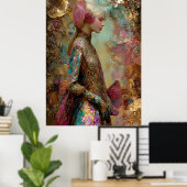 Poster - FD2 Fantastique Rêveuse Muse Iridescente 2 (Bureau à domicile)