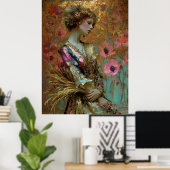 Poster - FD2 Fantastique Rêveuse Muse Iridescente 3 (Bureau à domicile)