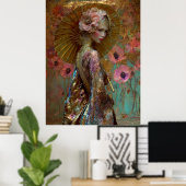 Poster - FD2 Fantastique Rêveuse Muse Iridescente 4 (Bureau à domicile)