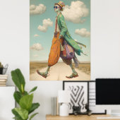 Poster *~* FD2 Stylish Young Boho MAN Cocktail 17 (Bureau à domicile)