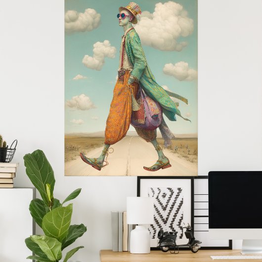 Poster *~* FD2 Stylish Young Boho MAN Cocktail 17 (Bureau à domicile)