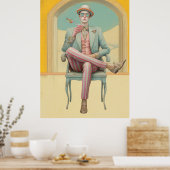 Poster *~* FD2 Stylish Young Boho MAN Cocktail 27 (Cuisine)