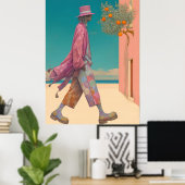 Poster *~* FD2 Stylish Young Boho MAN Cocktail 29 (Bureau à domicile)