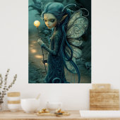 Poster *~* FD3 37 Imaginaire nymphe forestier Enchantant (Cuisine)