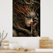 Poster *~* FD3 42 Arbre de vie Terre Mystique (Cuisine)