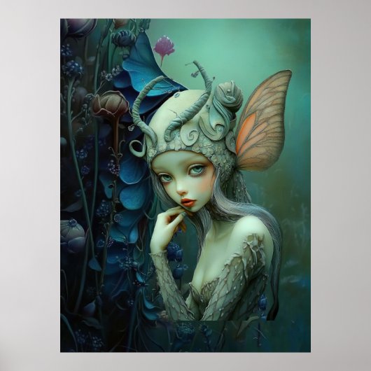 Poster *~* FD3 Forêt Nymphe Imaginaire Art 8 (Devant)