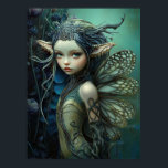 Poster *~* FD3 Imaginaire lymphatique de la forêt magique<br><div class="desc">Art énergiquement amélioré. POSTER. Forêt Mystique Enchantant Nymphe. Transférer à n'importe quel produit Zazzle si désiré. Recherche FD3 pour similaire ou recherche "anna rosa" xxxxx Design 26 SWEET LONG HAIRED NYMPH en lumière de lune. = Esprit Forêt Enchantant Magique Nymphe Fée Imaginaire Surréel Artwork Entrez dans le royaume enchanteur de...</div>