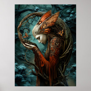 Poster *~* FD3 NATURE WOMAN Guardian Earth Keeper 6