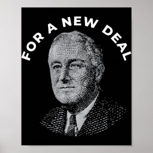 Poster Fdr Président Franklin Roosevelt Nouveau