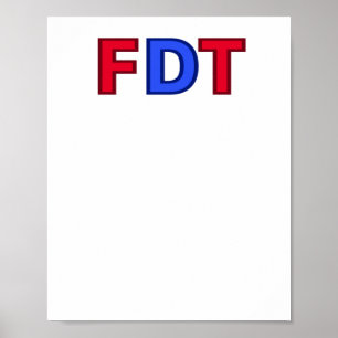 Poster Fdt - Pour Donald Trump Sticker