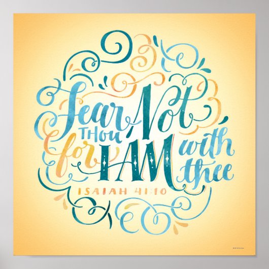 Poster Fear Thou Not, for I Am with Thee (Devant)