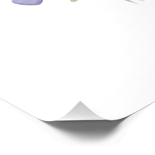 Poster February Violet Personalized Birthday (Coin)